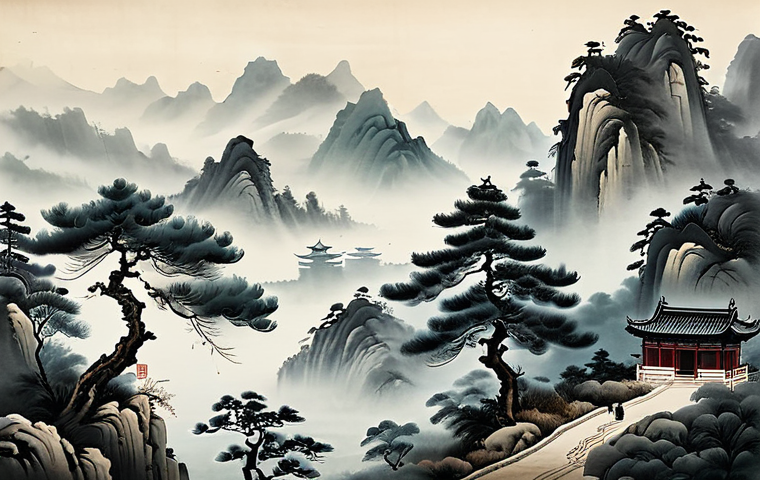 **

"A traditional Chinese ink painting of a misty mountain landscape, with delicate brushstrokes depicting pine trees and a distant pagoda. Soft, muted colors. Style of a Song Dynasty master. High resolution, detailed, realistic."

**