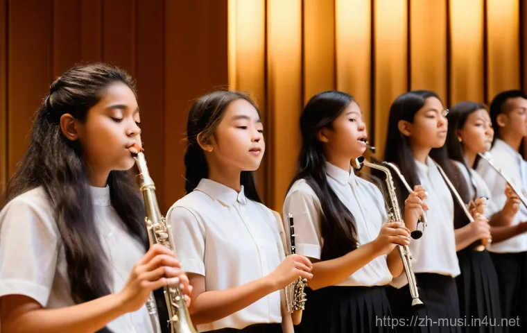 플룻 연습 시 발생하는 문제 해결 - **Prompt for Finger Dexterity and Practice:**
    A dynamic, close-up shot of a young female flutist...