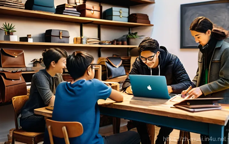 기타 커뮤니티 사이트 - **Prompt:** "A diverse group of young adults, aged 15-25, are deeply immersed in a vibrant online 'v...