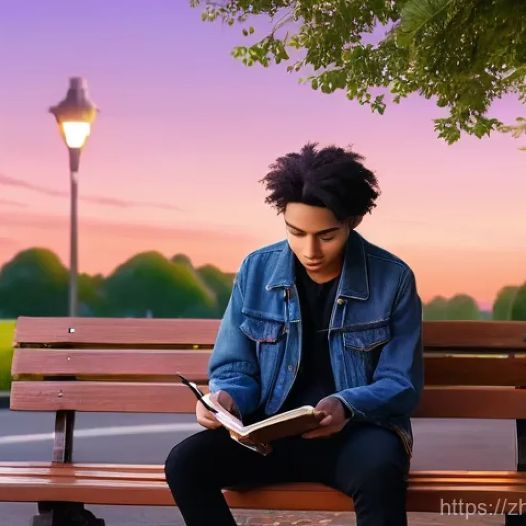 기타를 활용한 작곡 팁 - **Prompt:** A young, casually dressed musician (gender ambiguous, wearing everyday clothes) sits tho...