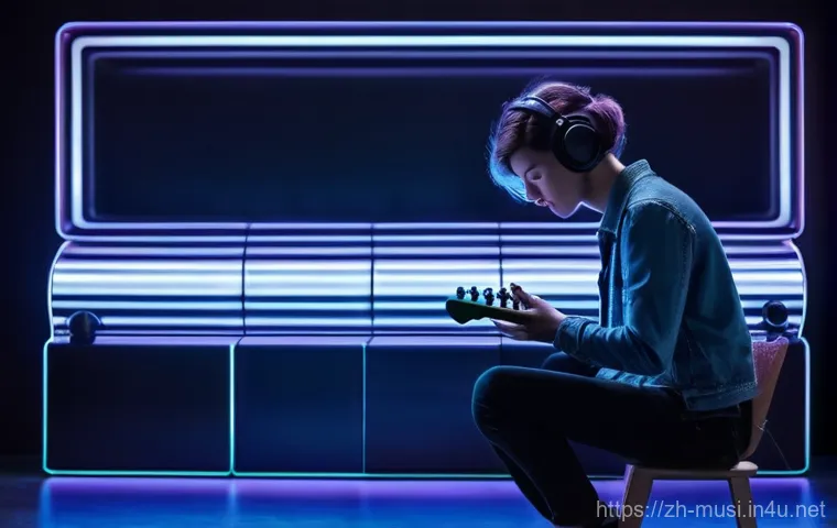 기타 앰프 비교 - **A modern musician effortlessly creating music with a versatile digital modeling amplifier.**
    *...