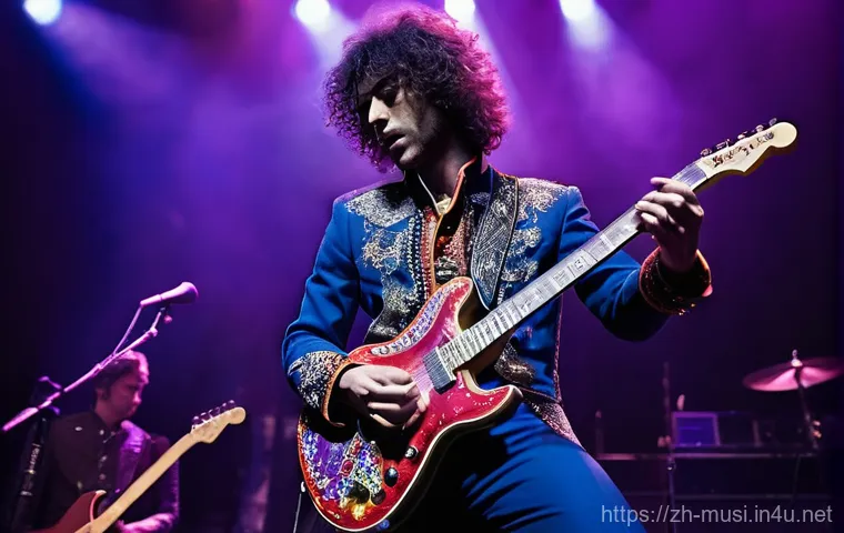 기타 명장 추천 - Prompt 1: The Psychedelic Rock Firebrand**