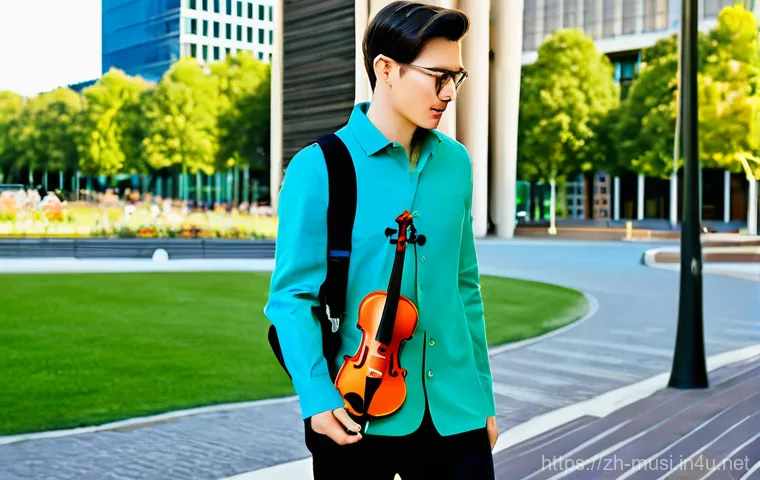 바이올린 케이스 추천 - **Prompt for Carbon Fiber Violin Case:**
    "A sleek, ultra-modern carbon fiber violin case in a vi...