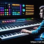 신디사이저와 작곡 - **Prompt 1: The Creative Nexus**
    A highly detailed, vibrant image of a young adult, gender-neutr...