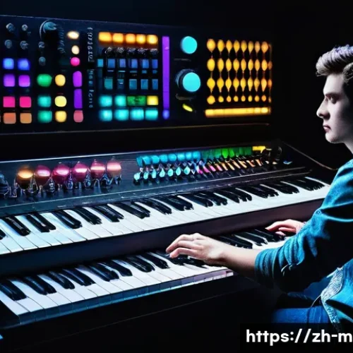 신디사이저와 작곡 - **Prompt 1: The Creative Nexus**
    A highly detailed, vibrant image of a young adult, gender-neutr...