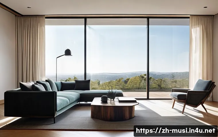 기타 재질에 따른 소리 비교 - **Prompt 1: The Acoustic Embrace of a Modern Living Room**
    "A cozy, sunlit living room designed ...