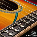 기타 픽업 설치 방법 - A detailed close-up of an electric guitar body showing the installation of a single coil pickup at t...